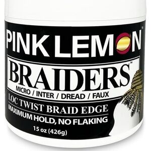 Pink Lemon Braiders Hair Styling Gel - Black
